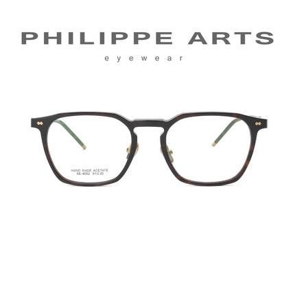 필립아츠 안경테 SE6052-C2 고급진 사각 뿔테 안경