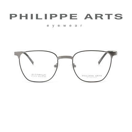 필립아츠 초경량 티타늄 안경테 IP도금 ST9175-C3 가벼운 사각 패션 안경 남자 여자 핸드메이드 NO알러지