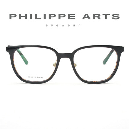 필립아츠 안경테 SB9021-C1 사각 뿔테 남자 여자 가벼운 패션 안경