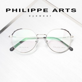 필립아츠 명품 안경테 386-C1-3 동글이 포인트 메탈테 가벼운 남자 여자 패션 안경