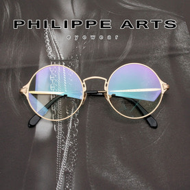 필립아츠 명품 안경테 1718032-C4 엔틱한 동글이 골드 메탈테 남자 여자 패션 안경