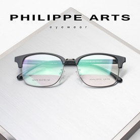 필립아츠 명품 안경테 00319-C01 하금테 사각 가벼운 편한 패션 안경 남자 여자