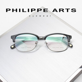 필립아츠 명품 안경테 T6358-C01 가벼운 하금테 남자 여자 편안한 데일리 패션 안경