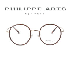 필립아츠 안경테 PA5004D C1 가벼운 동글이 솔텍스 뿔테 안경 오버핏