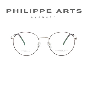 필립아츠 안경테 373 C3 3 가벼운 초경량 라운드 안경