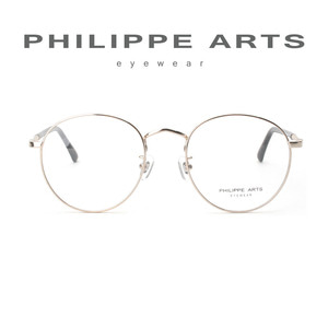 필립아츠 안경테 PA5005D C1 얇은 메탈테 동글이 가벼운 안경