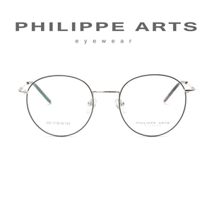 필립아츠 안경테 255 C3 3  동글이 메탈테 얇은 초경량 가벼운 안경