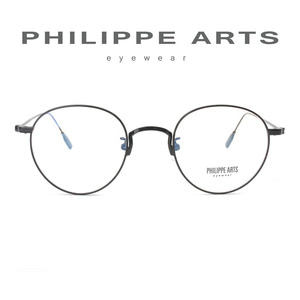 필립아츠 안경테 101013 C1 가벼운 동글이 메탈테 안경