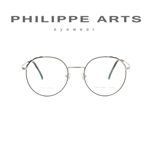 필립아츠 안경테 386 C3 3 동글이 포인트 메탈테 가벼운 안경
