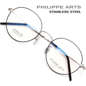 필립아츠 국산 안경테 PA8014 C5 스테인리스 초경량 8g 가벼운 얇은테 동글이 고탄성