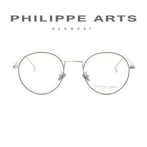 필립아츠 안경테 52135 C5 초경량 가벼운 메탈테 라운드 안경