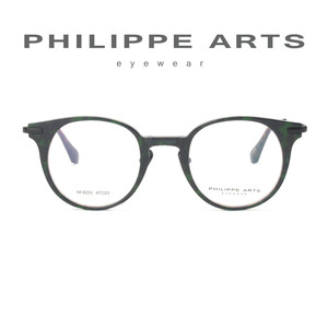 필립아츠 안경테 MI6233 C02 라운드 뿔테 핸드메이드 안경