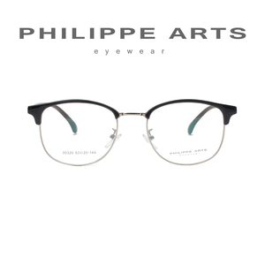 필립아츠 안경테 00320 C03 가벼운 사각 하금테 오버핏 편안한 안경