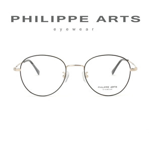 필립아츠 안경테 PA5006_D C2 얇은 메탈테 동글이 안경 가벼운 안경 오버핏