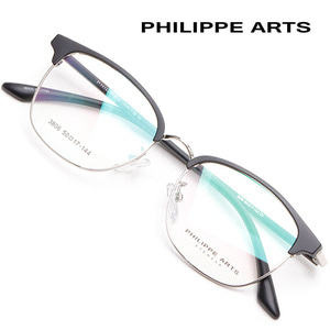 필립아츠 안경테 3806 C4 세련된 사각 하금테 멋스러운 안경
