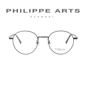 필립아츠 안경테 PA5003D C4 동글이 메탈테 가벼운 안경 오버사이즈