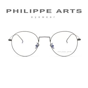 필립아츠 안경테 52135 C1 초경량 가벼운 메탈테 라운드 안경