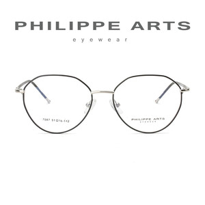 필립아츠 안경테 7087 C14 스테인레스 가벼운 다각 안경 얇은테
