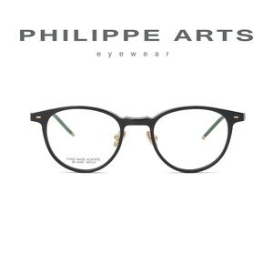 필립아츠 안경테 SE6058 C1 뿔테 가벼운 동글이 안경 고급소재