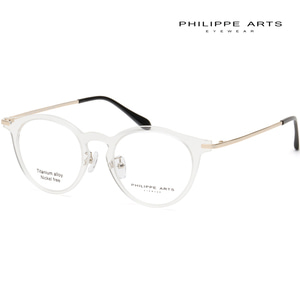 필립아츠 안경테 PA7036K C3 투명 뿔테 동그란안경 초경량